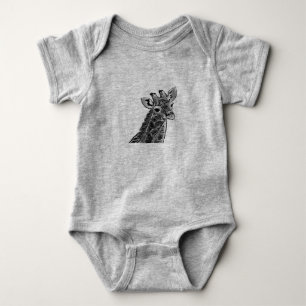  BABY giraffe BODYSUIT