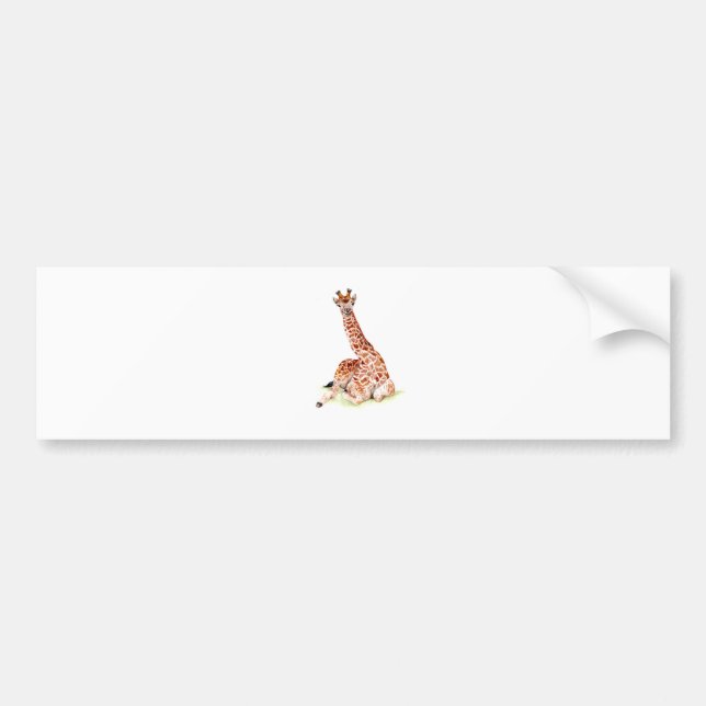 Baby Giraffe Bumper Sticker (Front)
