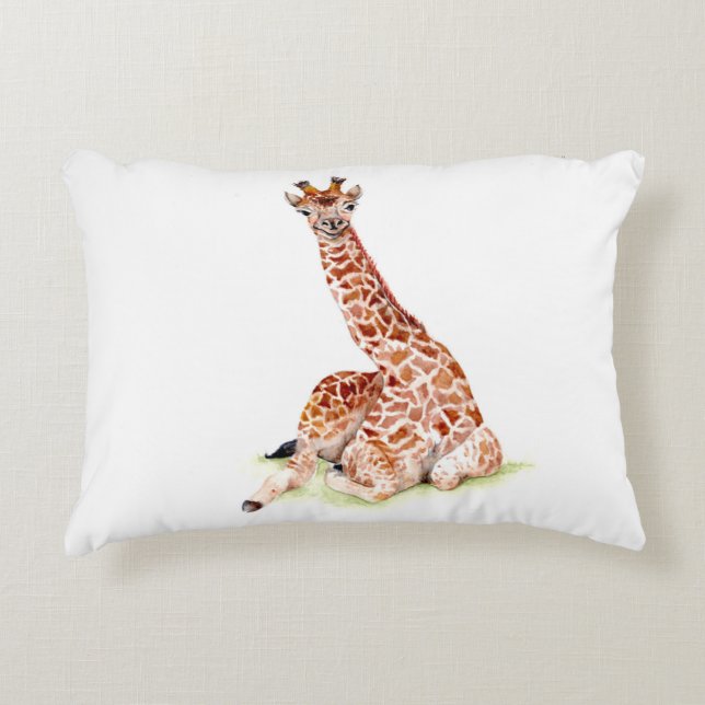 Baby Giraffe Decorative Cushion (Front)
