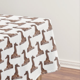 Baby Giraffe Frenzy Tablecloth (choose colour)