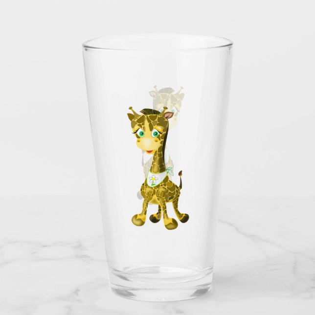 Baby Giraffe Glass - Painting (Front)