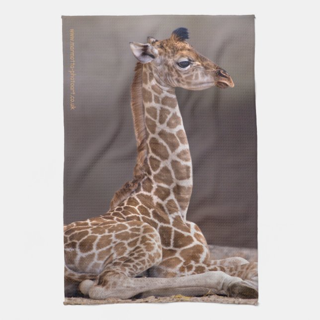 Baby Giraffe Kitchen Towel (Vertical)