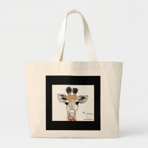 Baby Giraffe Large Tote Bag