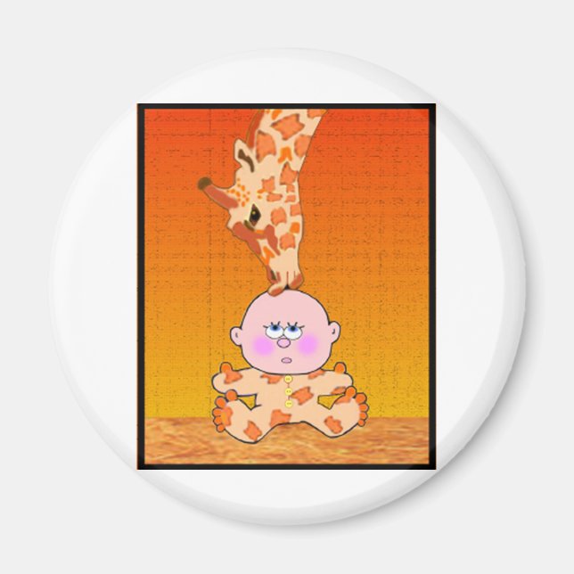 Baby & Giraffe Magnet (Front)