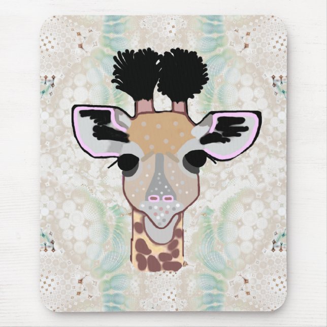 Baby Giraffe Mouse Pad (Front)