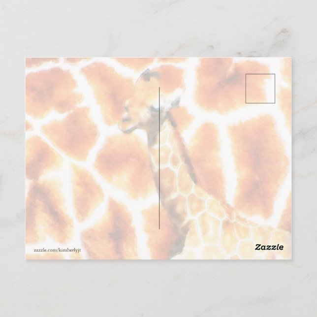 Baby Giraffe Postcard (Back)
