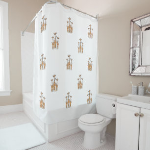 Baby Giraffe’s Shower Curtain
