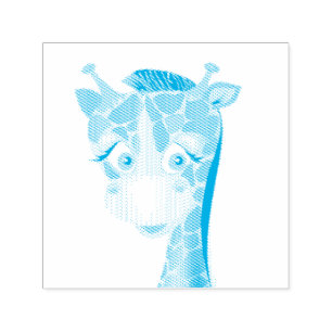 Baby Giraffe Self-Inking Stamp - Choose Colour