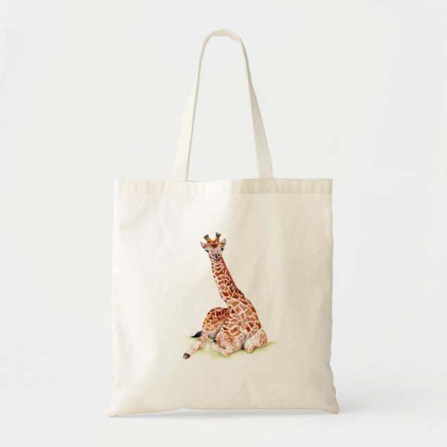 Baby Giraffe Tote Bag (Front)