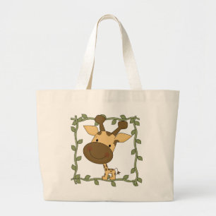 Baby Giraffe Tshirts and Gifts Large Tote Bag