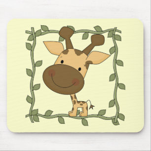 Baby Giraffe Tshirts and Gifts Mouse Pad