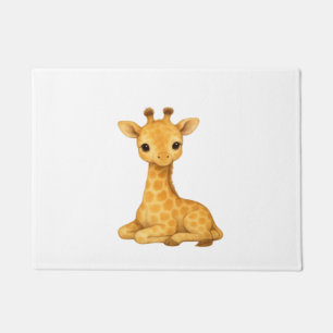 Baby Giraffe Watercolor Print – Nursery Wall Art O Doormat