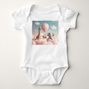 Baby Giraffe with all his friends Bodysuit