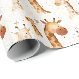 Baby Giraffes Wrapping Paper