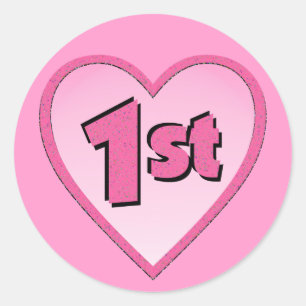 Baby Girl 1st Birthday Gifts! Classic Round Sticker