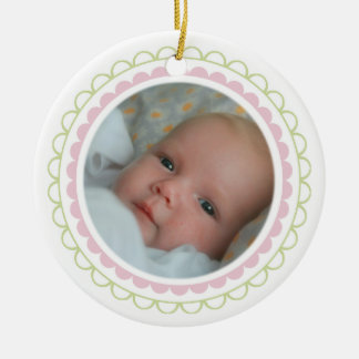 Baby Girl 1st Christmas Photo Ornament Keepsake