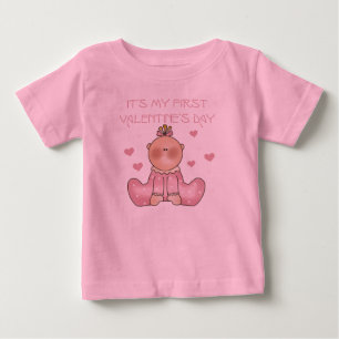 Baby Girl 1st Valentine's Day T-Shirt