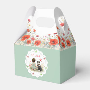 Baby Girl and her Puppy Baby Shower  Favour Box