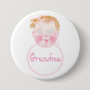 Baby girl baby Shower button by BabyLaia.