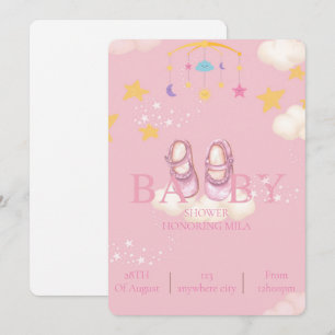 baby girl baby shower invitations,digital download invitation