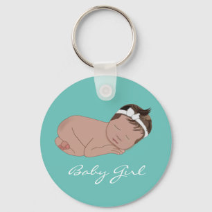 Baby Girl Baby Shower New Baby Key Ring
