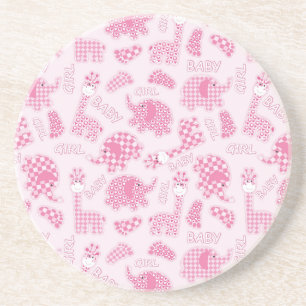 baby girl background coaster