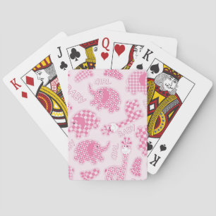 baby girl background playing cards