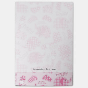 baby girl background post-it notes