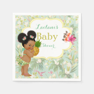Baby Girl Bikini Tropical Luau Hawaiian Braids Napkin