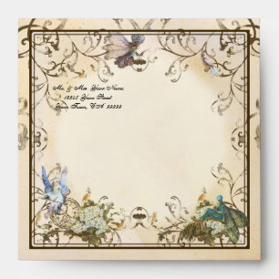 Baby Girl Birth Annoucement - Faerie Princess Envelopes