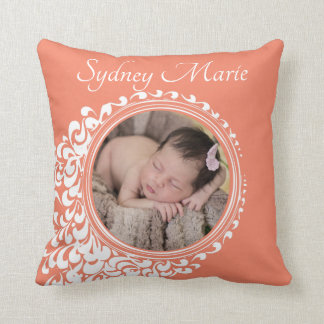 Baby Girl Birth Announcement Customised Keepsake Cushion