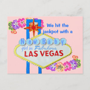 Baby Girl Birth Announcement Las Vegas