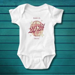 Baby girl born in 2024 newborn babyshowwr gift bodysuit