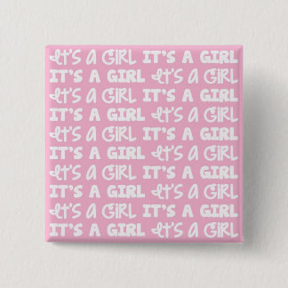 Baby Girl Button It's A Girl!