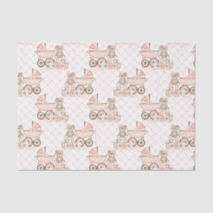 Baby Girl Carriages Tissue Paper