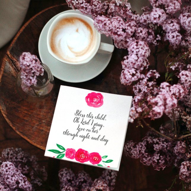 Baby Girl Christening Napkin (Creator Uploaded)