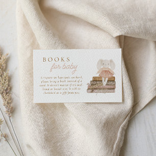 Baby Girl Clothesline Boho Books for Baby Enclosure Card