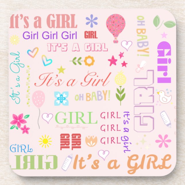 Baby Girl Coaster (Front)