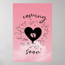 Baby girl coming soon Acrylic Wall Art