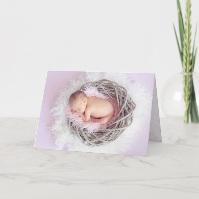 Baby Girl Congratulations Card (Front)