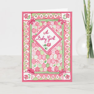 Baby Girl Congratulations Card