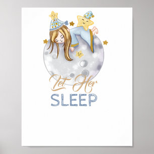 Baby Girl Cute Nursery Decor Poster