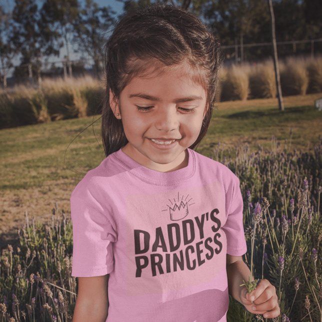 BABY GIRL DADDY'S PRINCESS PINK TODDLERS T-SHIRTS (Creator Uploaded)