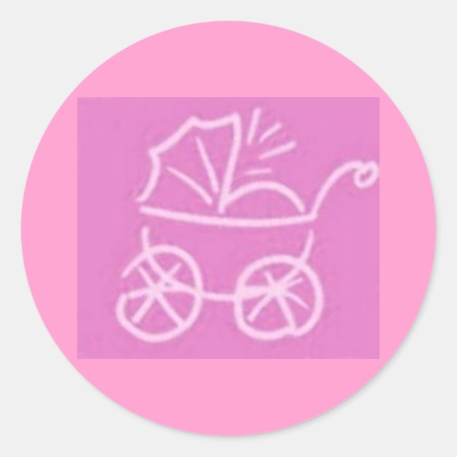 Baby Girl Envelope Seals (Front)