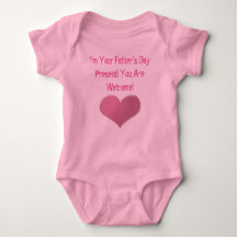 Baby Girl Father's Day Heart