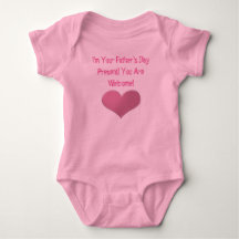 Baby Girl Father's Day Heart