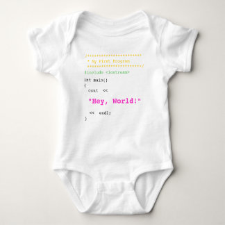 Baby Girl First C++ Program Baby Bodysuit