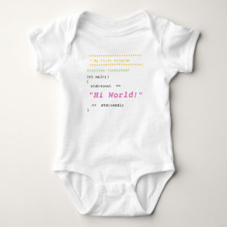 Baby Girl First C++ Program Bodysuit
