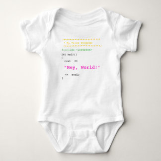 Baby Girl First C++ Program Bodysuit