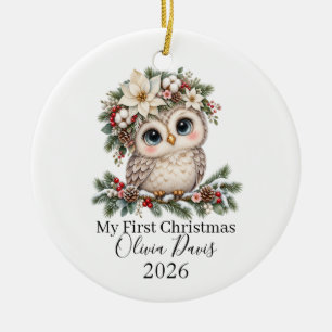Baby Girl First Christmas Ornament